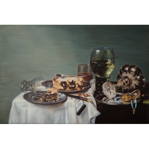 Willem Claeszoon Heda (1680/1682) «Завтрак с ежевичным пирогом»